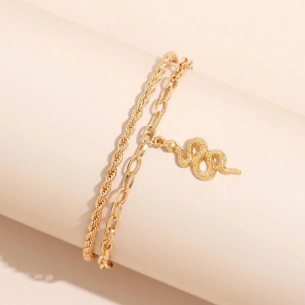 Bohemian Snake Ankle Bracelet