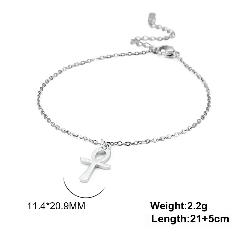 Lucktune Egypt Cross Anklets Bracelet