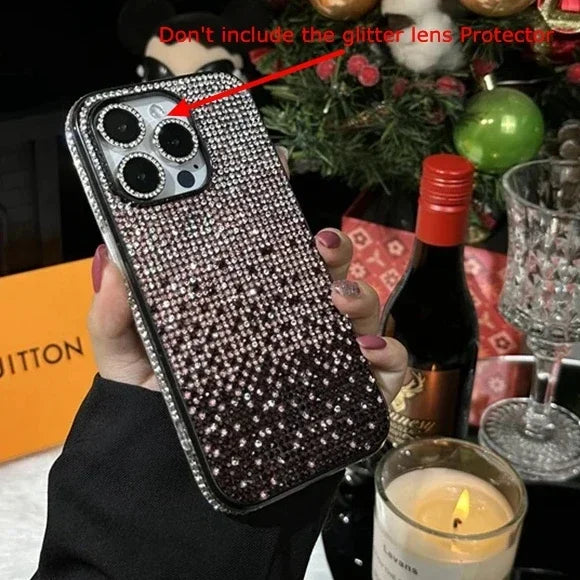 16 15Pro Max Luxury Case Full Shinny Diamond Bumper Frame Cover for iPhone 16 Plus 11 12 13 14 15 Pro Max X Xs Xr 7 8 Plus Cases