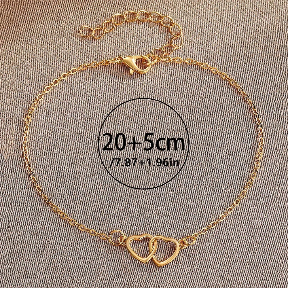 New Fashion Simple Heart Female Anklets