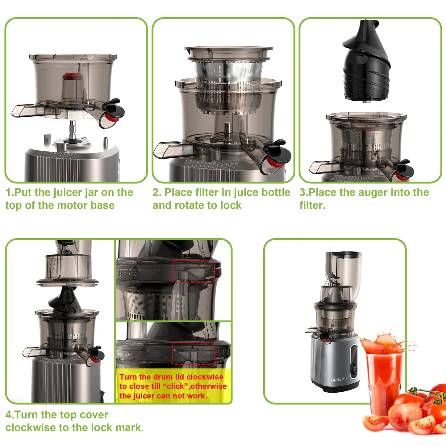 Cold Press Powerful Juicer Vakasi