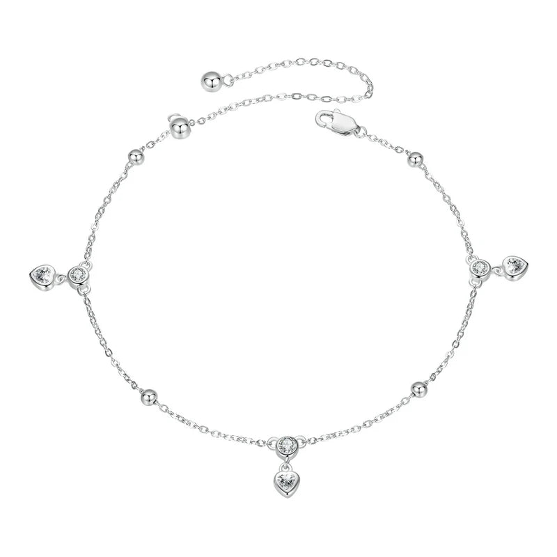 Silver Snake Chain Anklet Bracelet