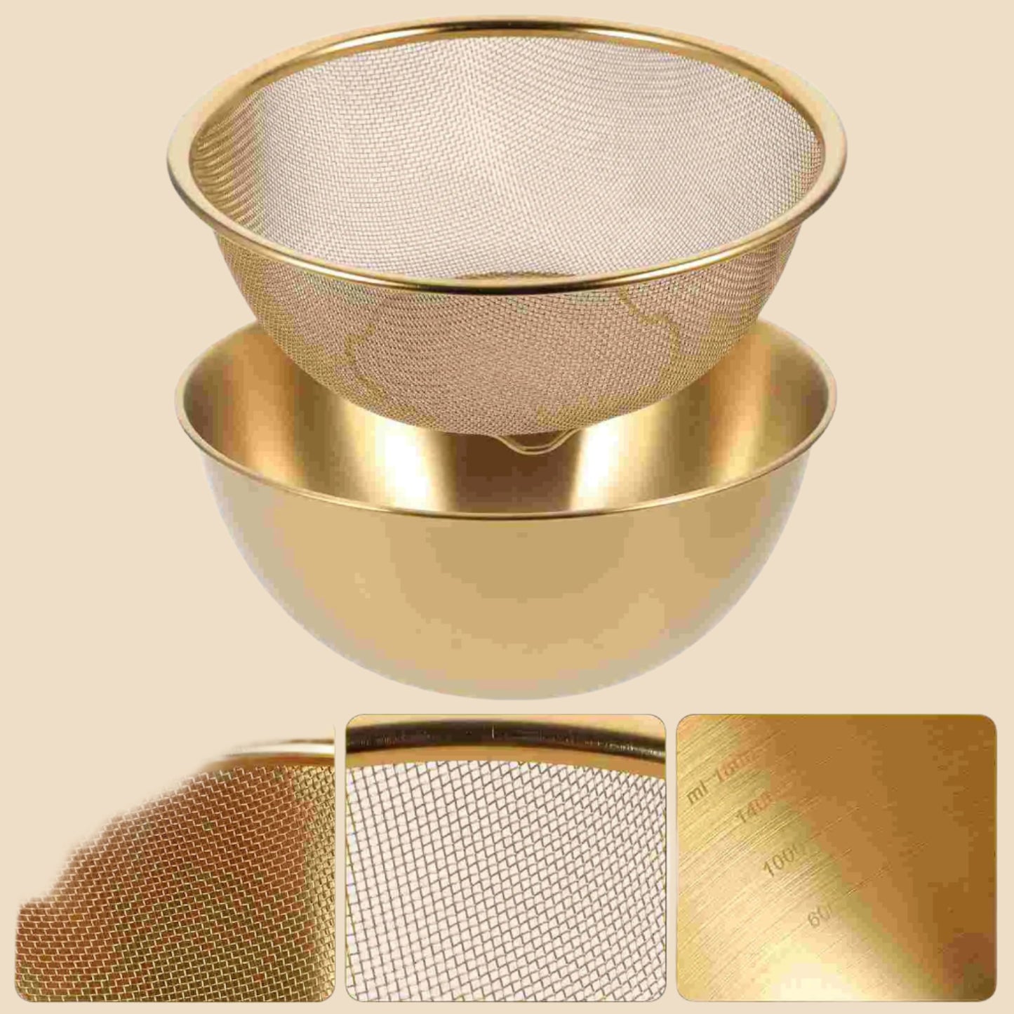 2 Pcs Stainless Steel Drain Basket Kitchen Basin Rice Washing Artifact Fruit Mesh Strainer Spaghetti Fruits Drainer Net