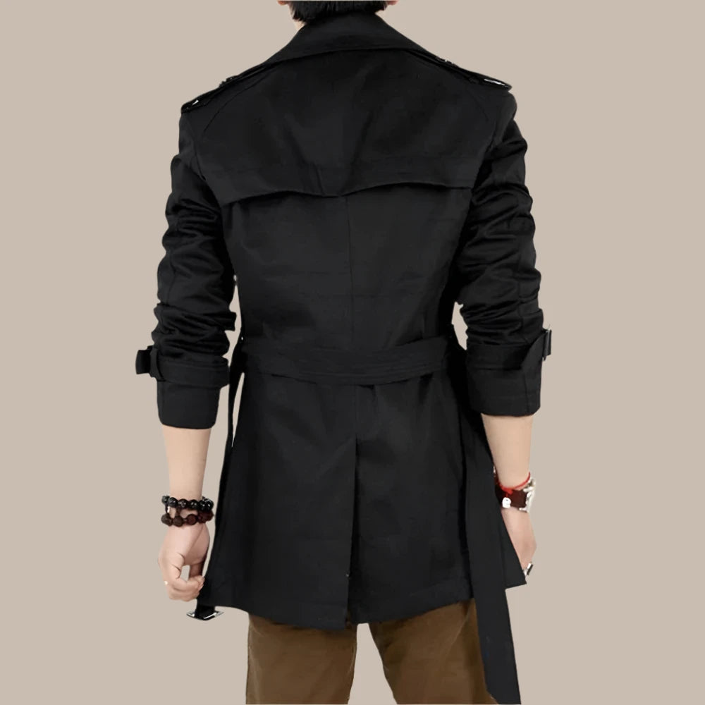 Autumn & Winter Mens Trench Coat - Vakasi