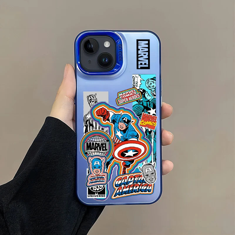 Retro Marvel Super Heroes iPhone Case