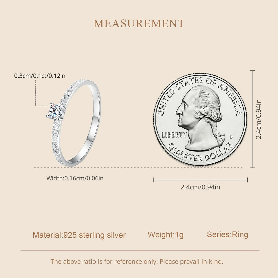 Classic Moissanite Wedding Ring - Vakasi