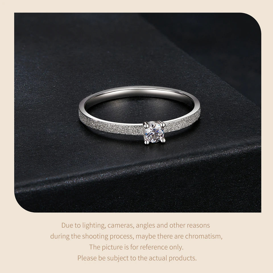 Classic Moissanite Wedding Ring - Vakasi