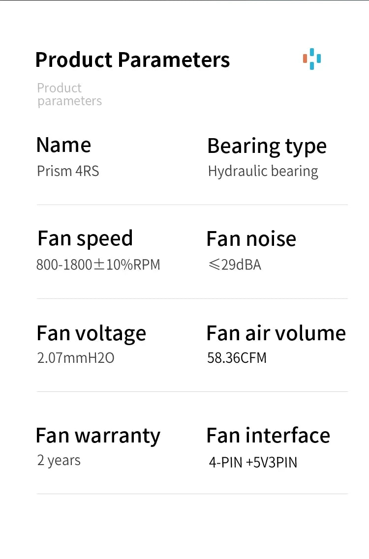 4RS ARGB CPU Fan 120mm Vakasi