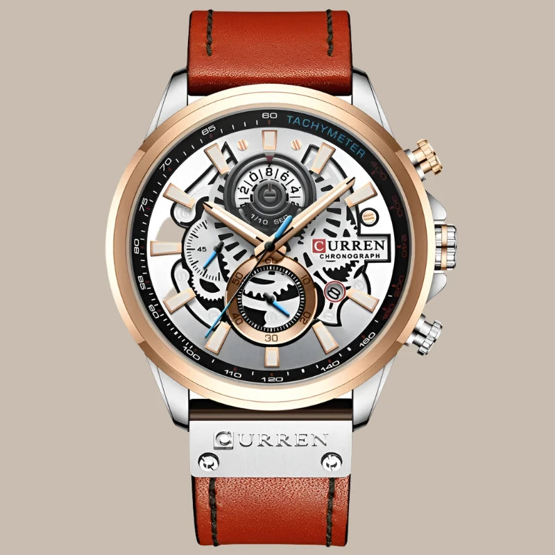 Luxury Genuine Leather Watch Vakasi