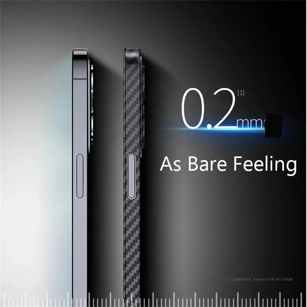 Luxury Ultra Thin Carbon Fiber Matte Case