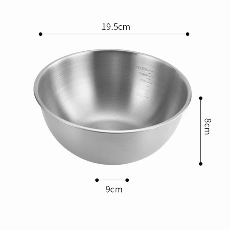 Creative Stainless Steel Ramen Bowl Korean Friut Salad Bowl Golden Soup Bowls Single Layer Home Tableware Kitchen Utensils