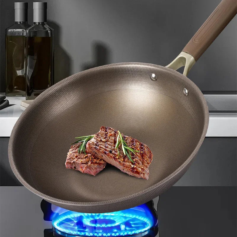 Titanium Stainless Steel Wok