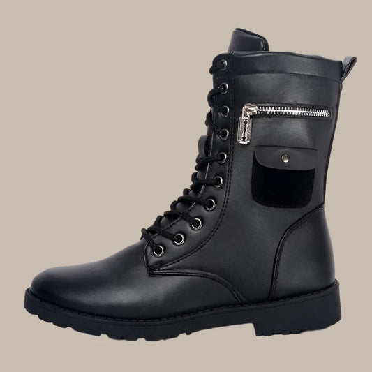 PU Leather Men Winter Boots - Vakasi