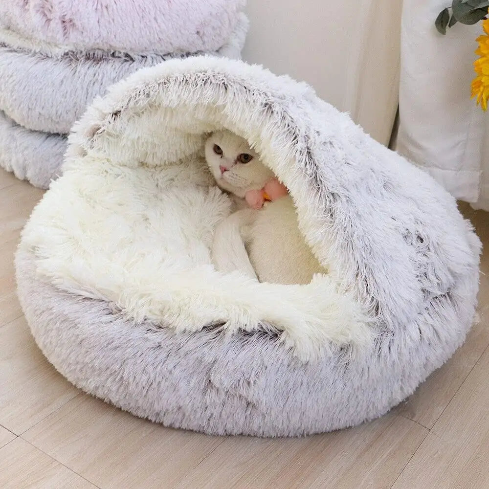 Soft Plush Pet Round Bed Js