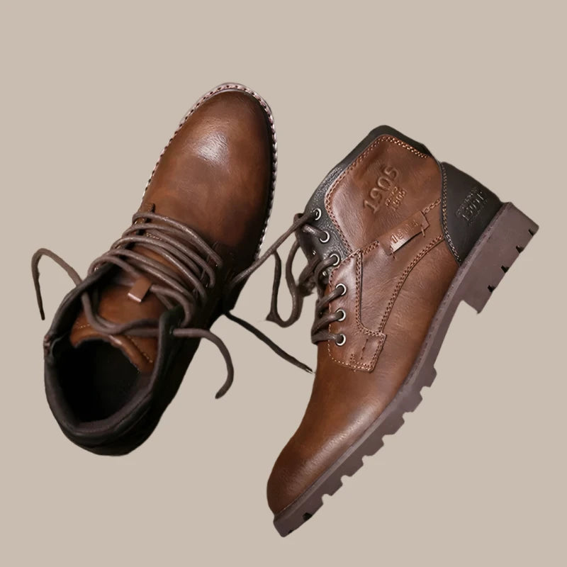 Autumn Winter High Quality Leather Shoes - Vakasi