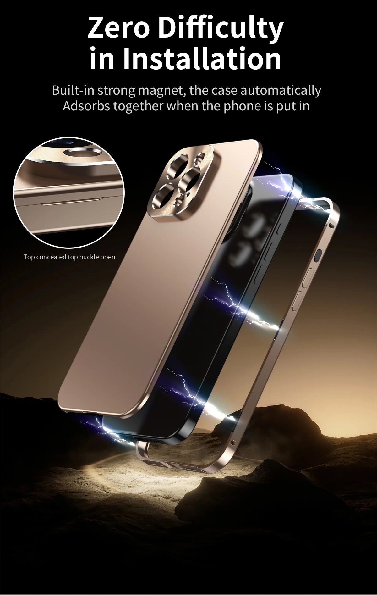 Metal Frame Phone Case For Iphone 15 16 Pro Max 16 15 Plus Luxury Aluminum PC Back Panel Phone Cover For IPHON 15 16 Promax