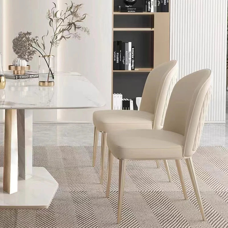 Luxury Modern Dining Chair White Nordic Vakasi