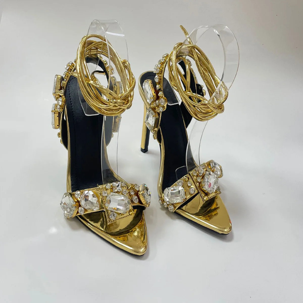 Wedding Crystal Diamond High Heels - Vakasi