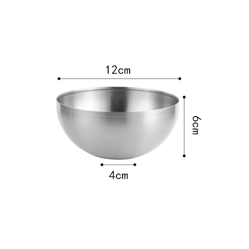 Creative Stainless Steel Ramen Bowl Korean Friut Salad Bowl Golden Soup Bowls Single Layer Home Tableware Kitchen Utensils