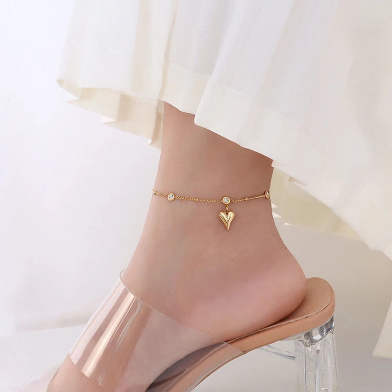 Bohemia 316L Stainless Steel Chain Anklets