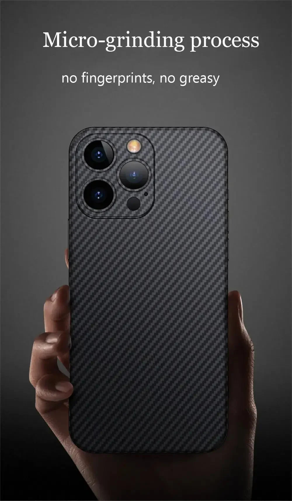 Luxury Ultra Thin Carbon Fiber Matte Case