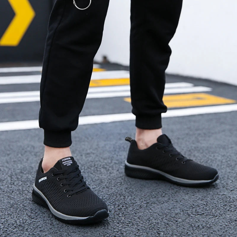 Men Women Knit Sneakers Breathable Athletic Running Walking Gym Shoes Js