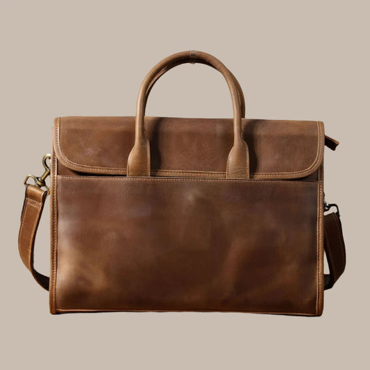 Vintage Genuine Leather Laptop Bags Vakasi