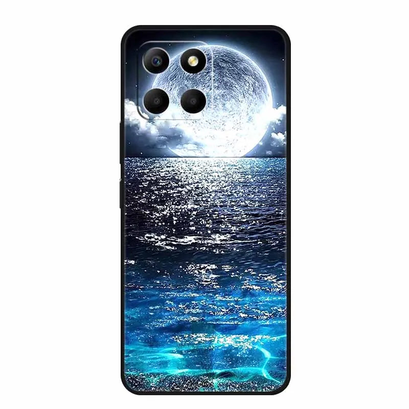 For Honor X6b Case HonorX6b Coque Black Silicone Soft Back Cover Case For Honor X6b Phone Case Cover X 6 b 6.56" Funda Shell Bag