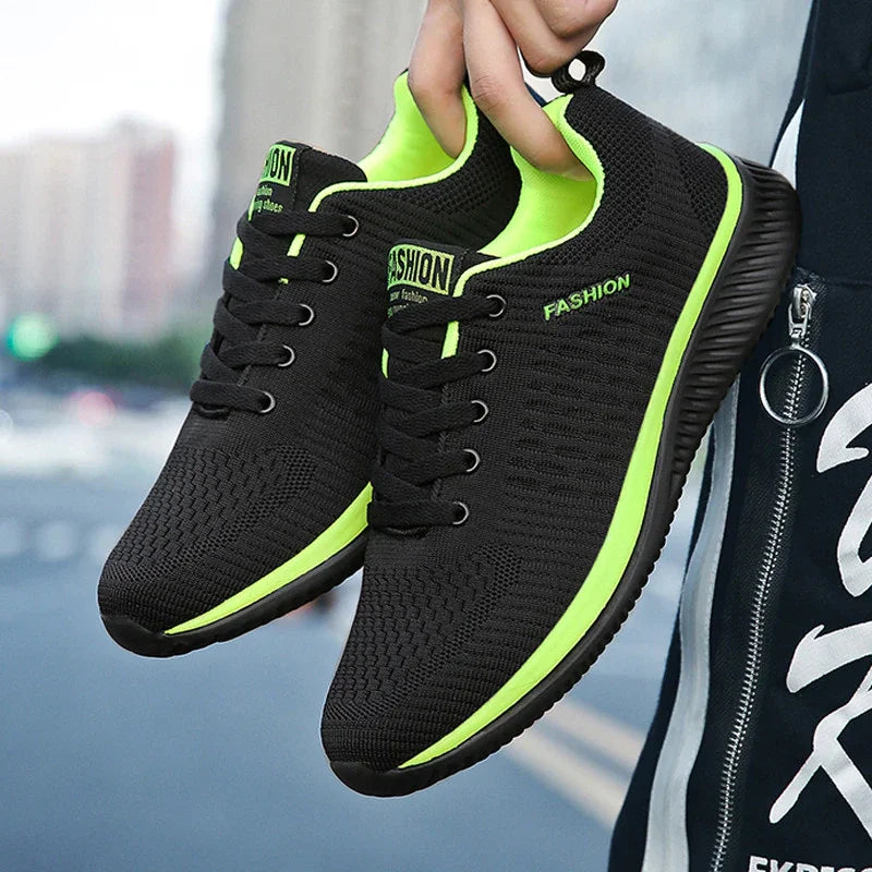 Men Women Knit Sneakers Breathable Athletic Running Walking Gym Shoes Js