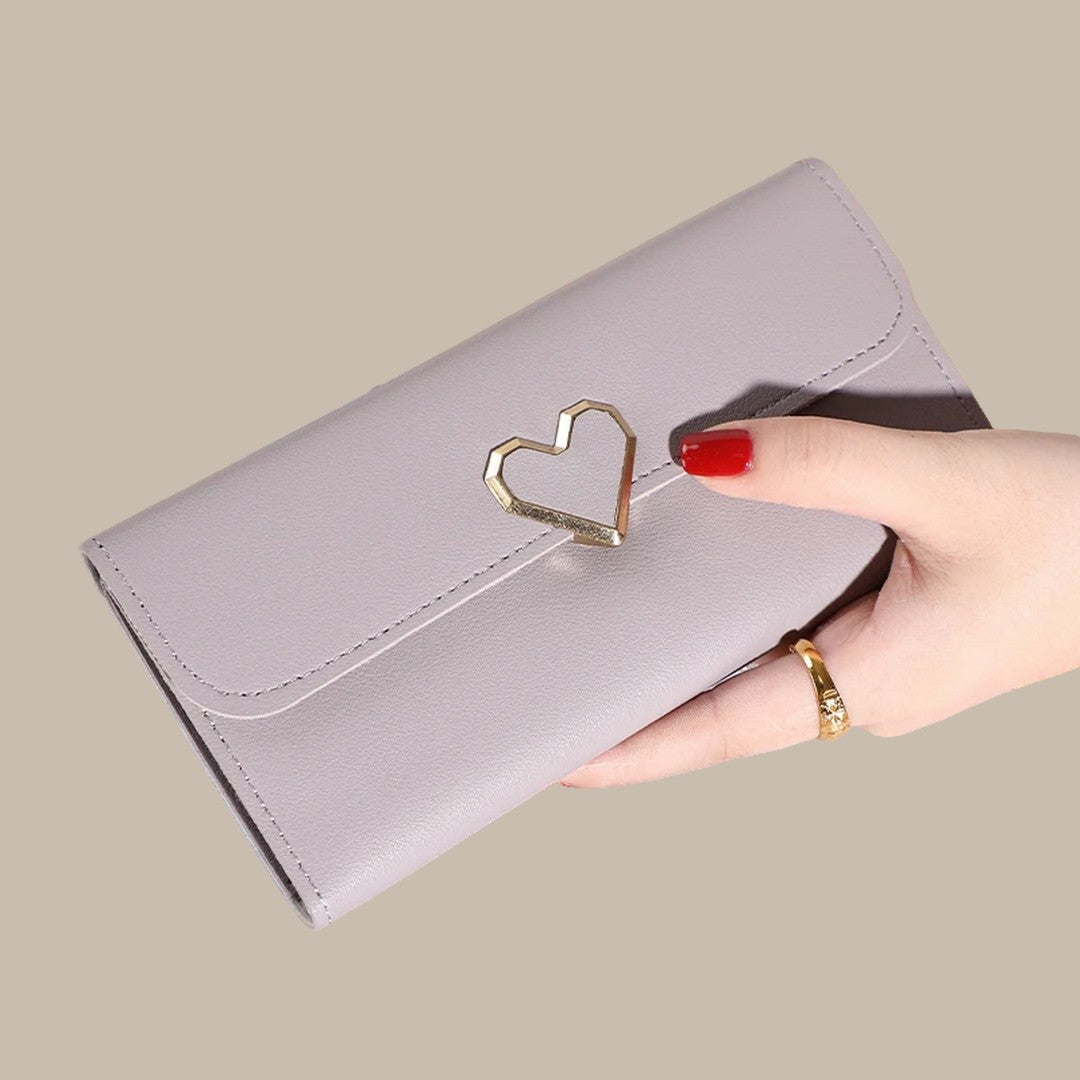 Elegant Classic Soft Leather Wallets for Women Vakasi