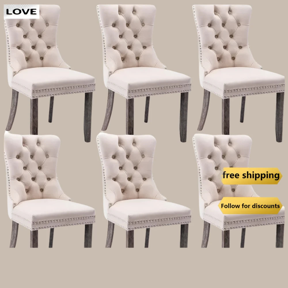 Dining Chairs Set of 6 Vakasi