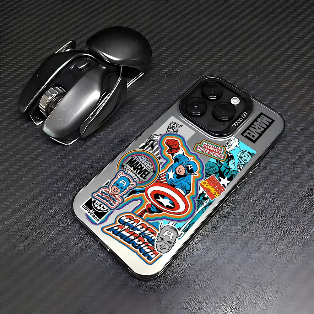 Retro Marvel Super Heroes iPhone Case