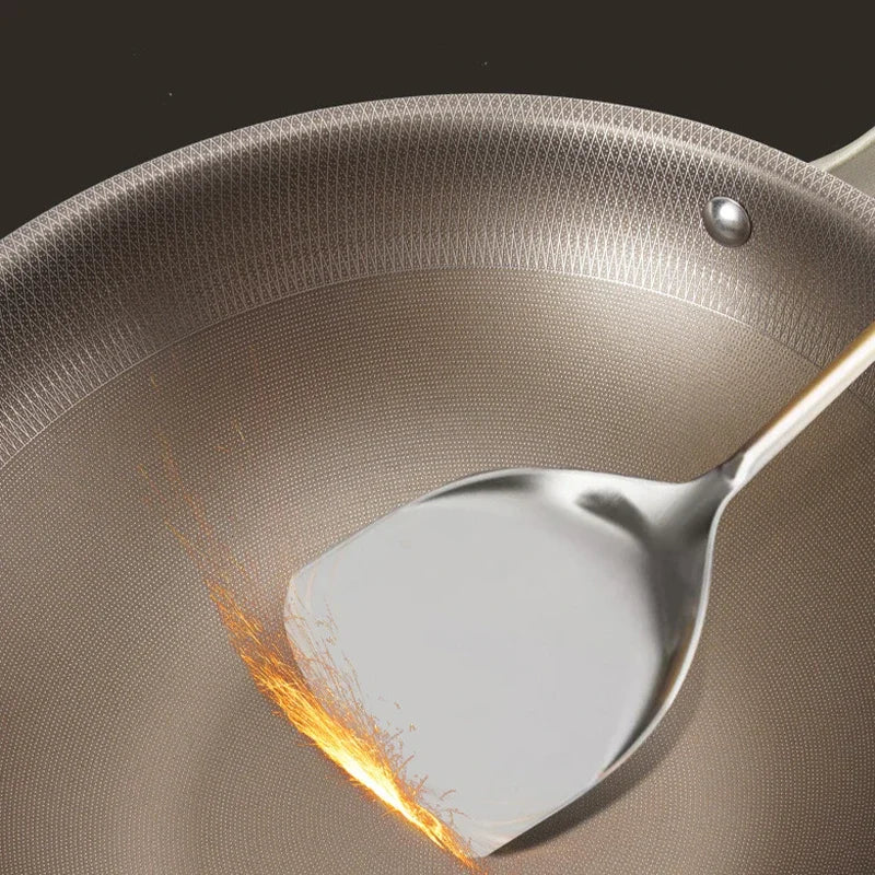 Titanium Stainless Steel Wok