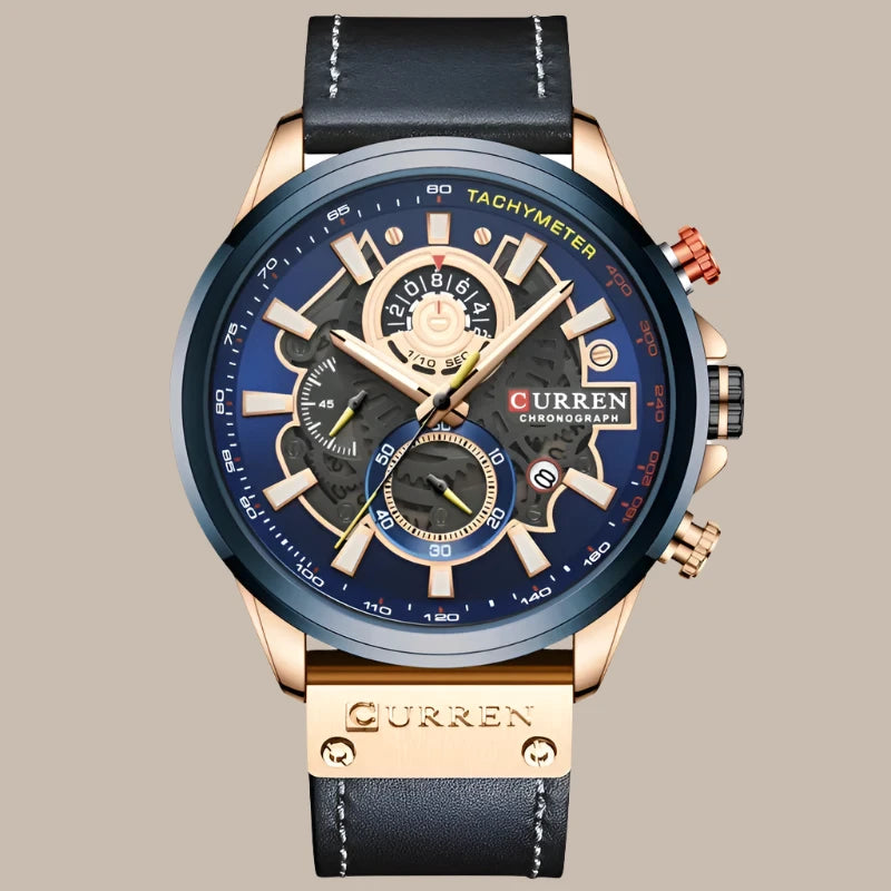 Luxury Genuine Leather Watch Vakasi