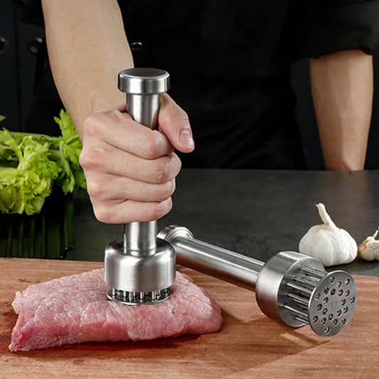 304 Stainless Steel Meat Tenderizer, Durable 21 Ultra Sharp Needle Blade Tenderizer for Steak, Beef - Kitchen Cooking Tools Js