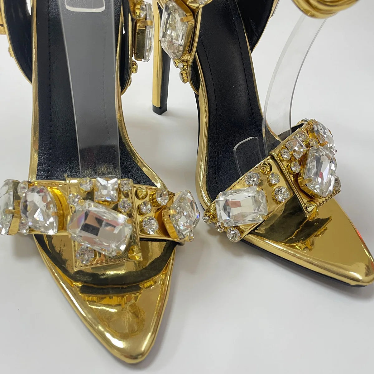 Wedding Crystal Diamond High Heels - Vakasi