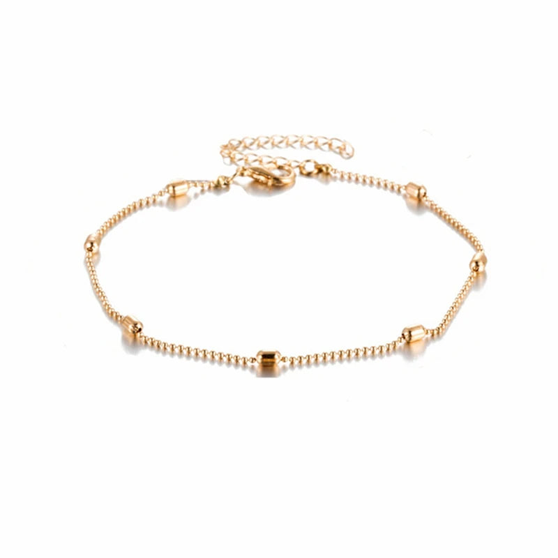 Trendy Beads Multilayer Summer Anklet