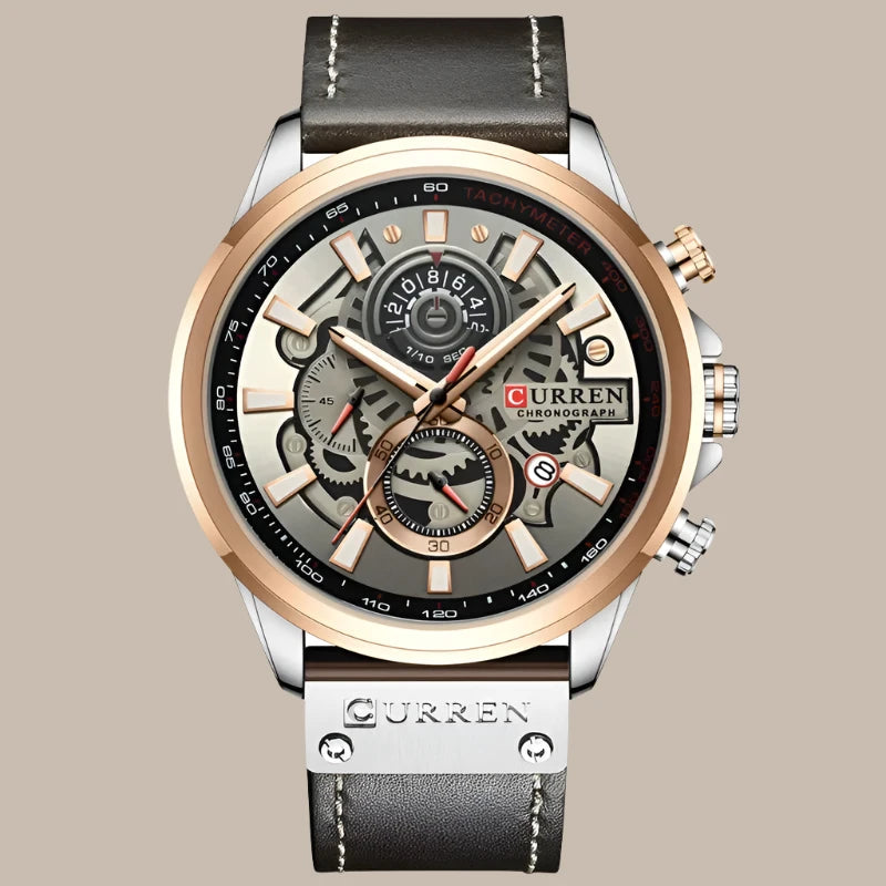 Luxury Genuine Leather Watch Vakasi