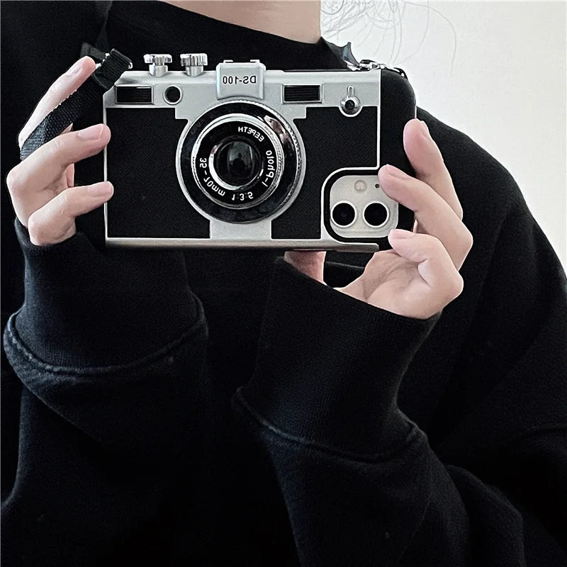 Retro Creative Stereo Camera Case