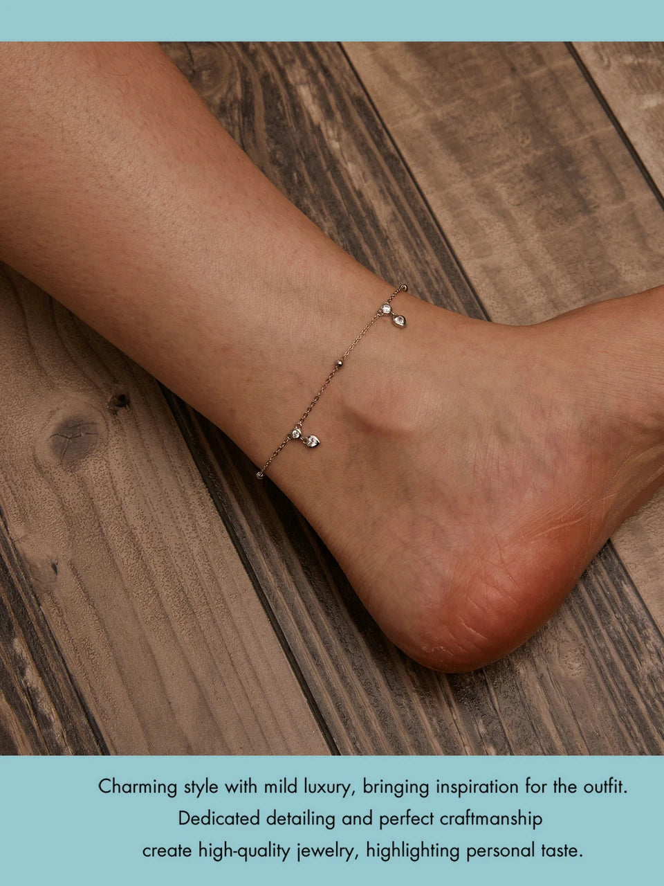 Silver Snake Chain Anklet Bracelet