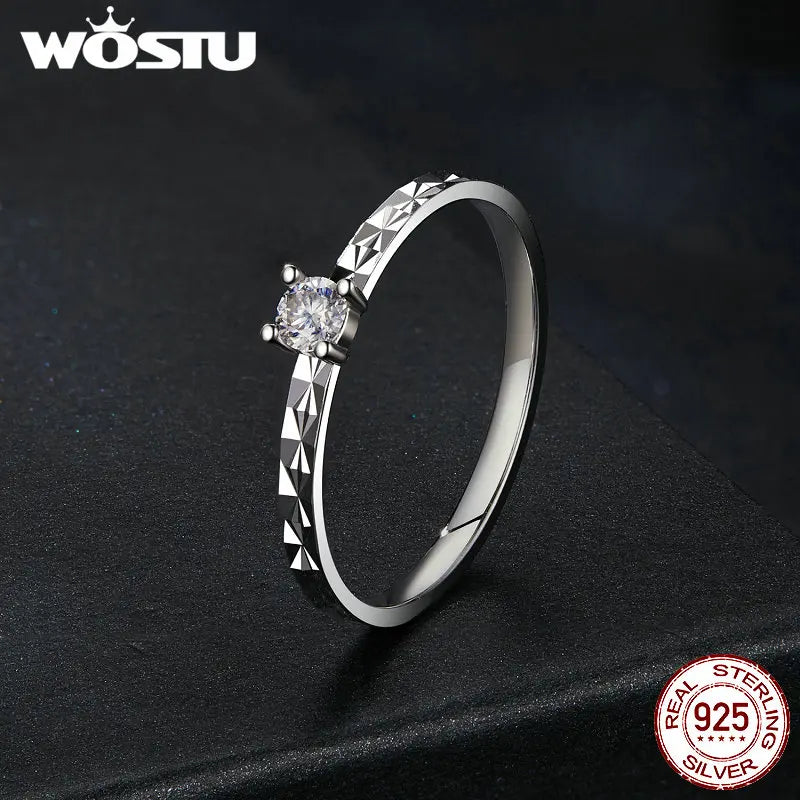 Classic Moissanite Wedding Ring - Vakasi