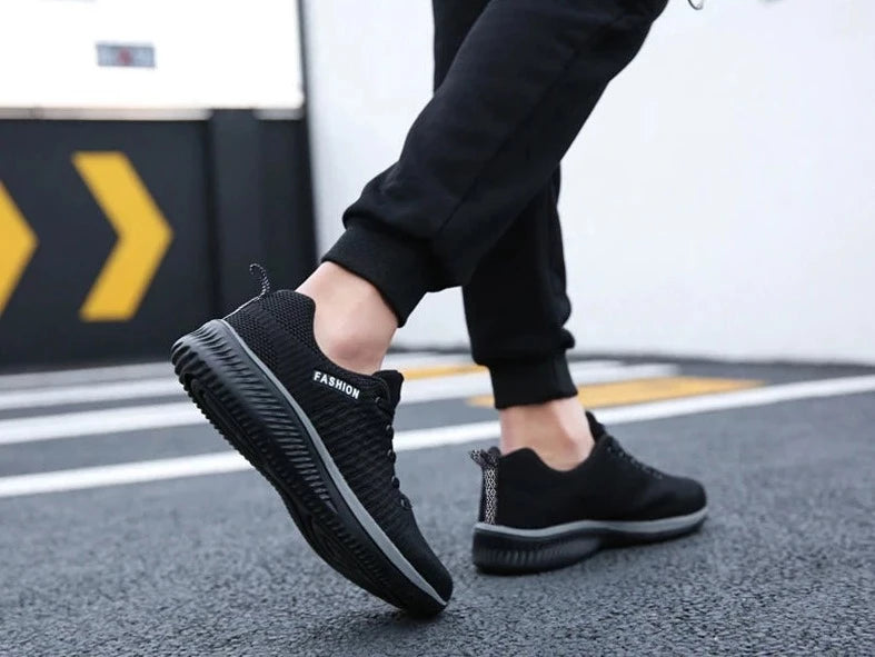 Men Women Knit Sneakers Breathable Athletic Running Walking Gym Shoes Js