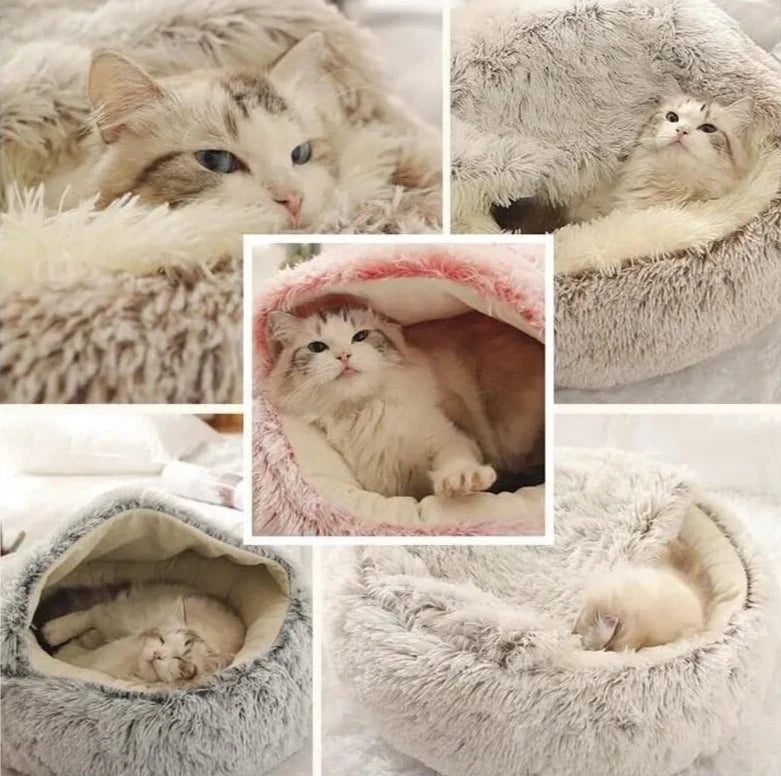 Soft Plush Pet Round Bed Js