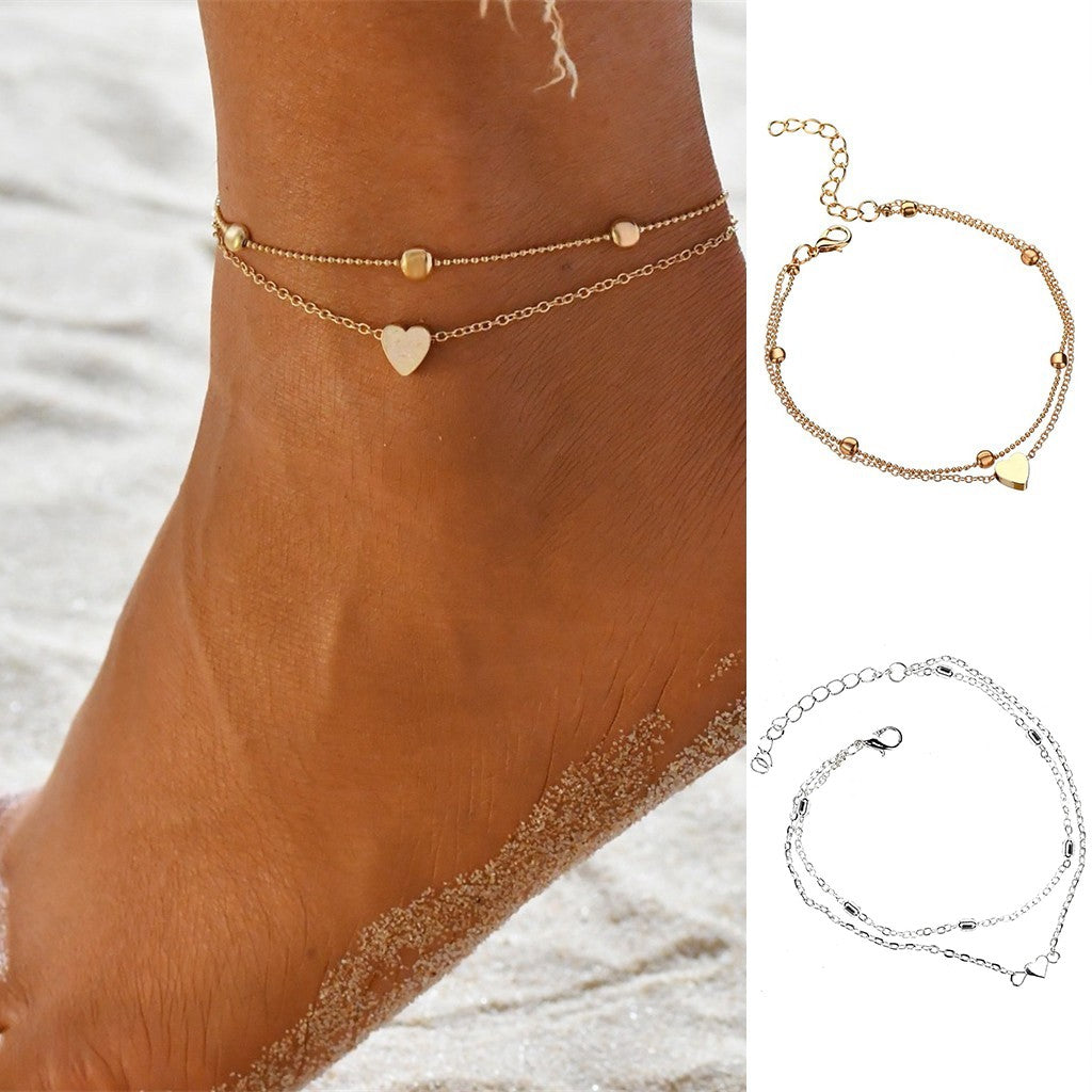 Charm Heart Ankle Jewelry