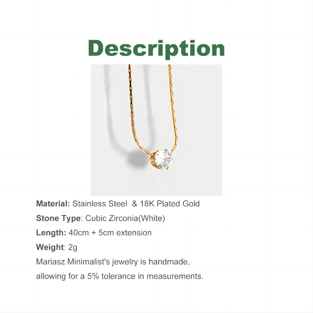 Minimalist Charm Anti Tarnish Chain Necklace