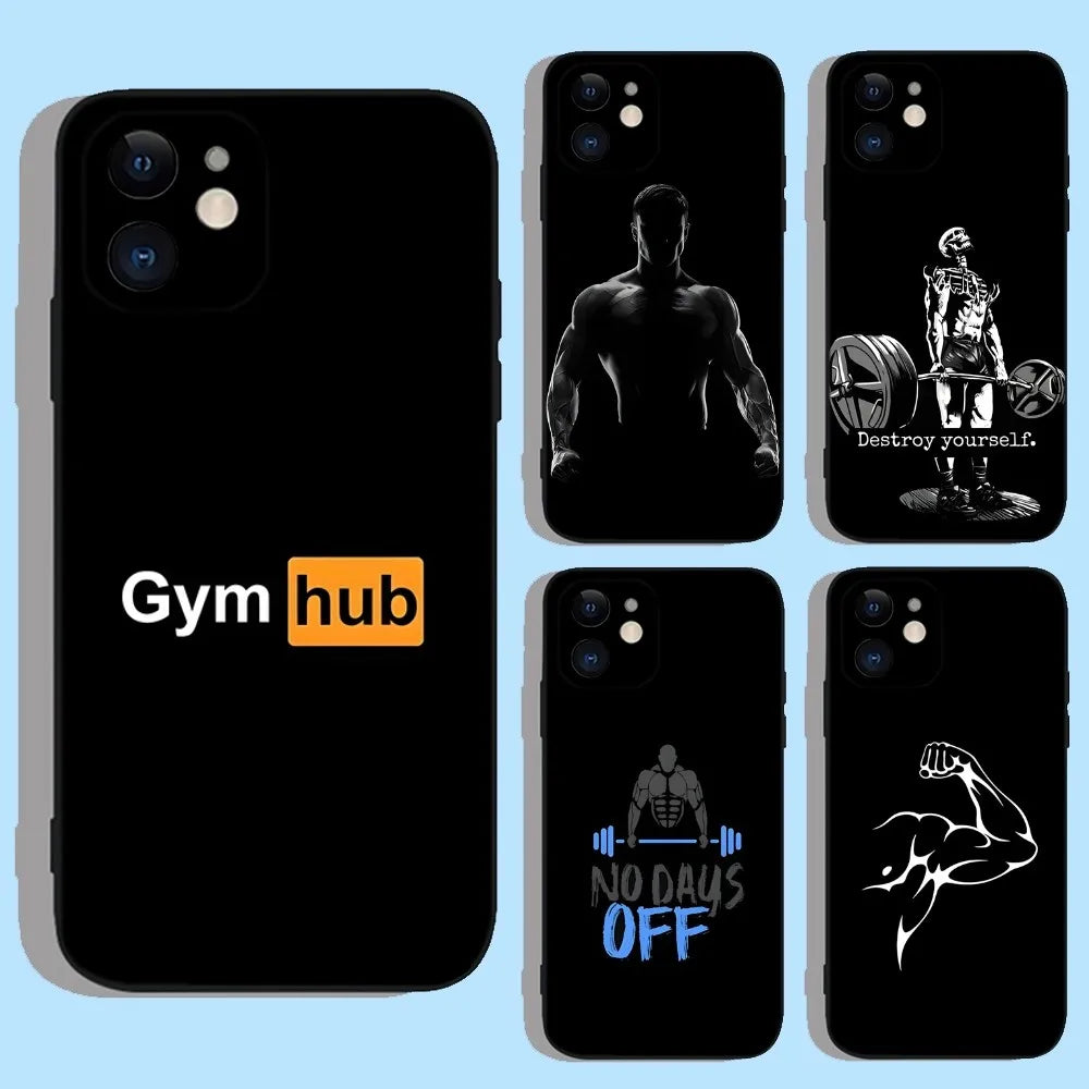 Silicon Cover Fitness Gym iPhone Case