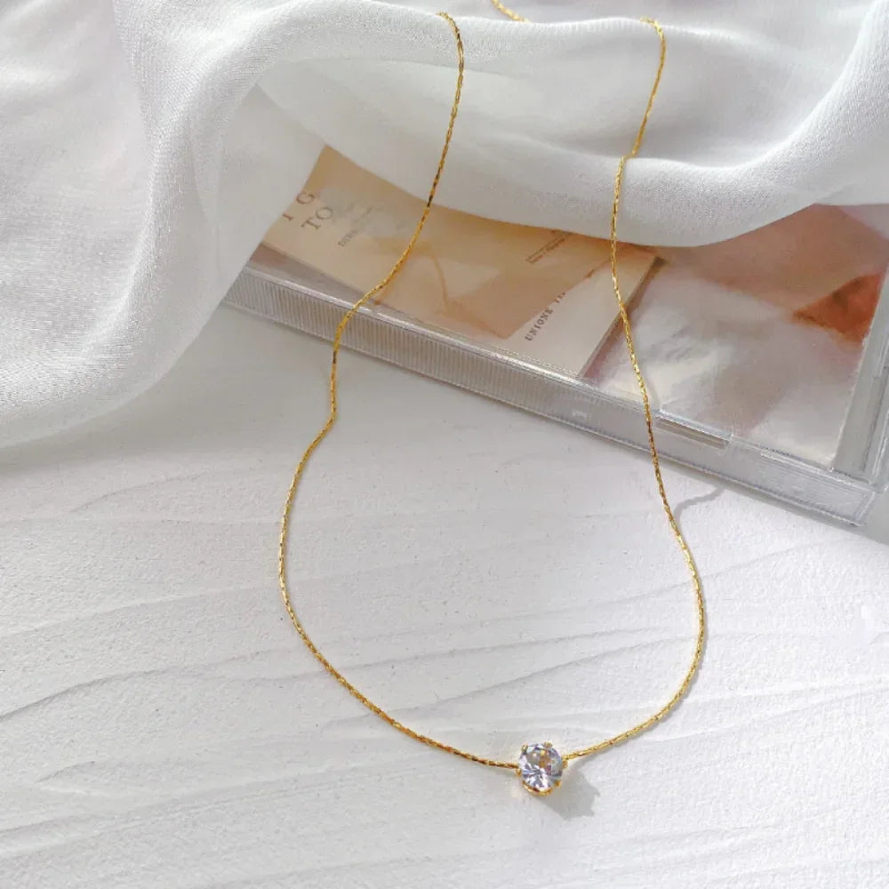 Minimalist Charm Anti Tarnish Chain Necklace