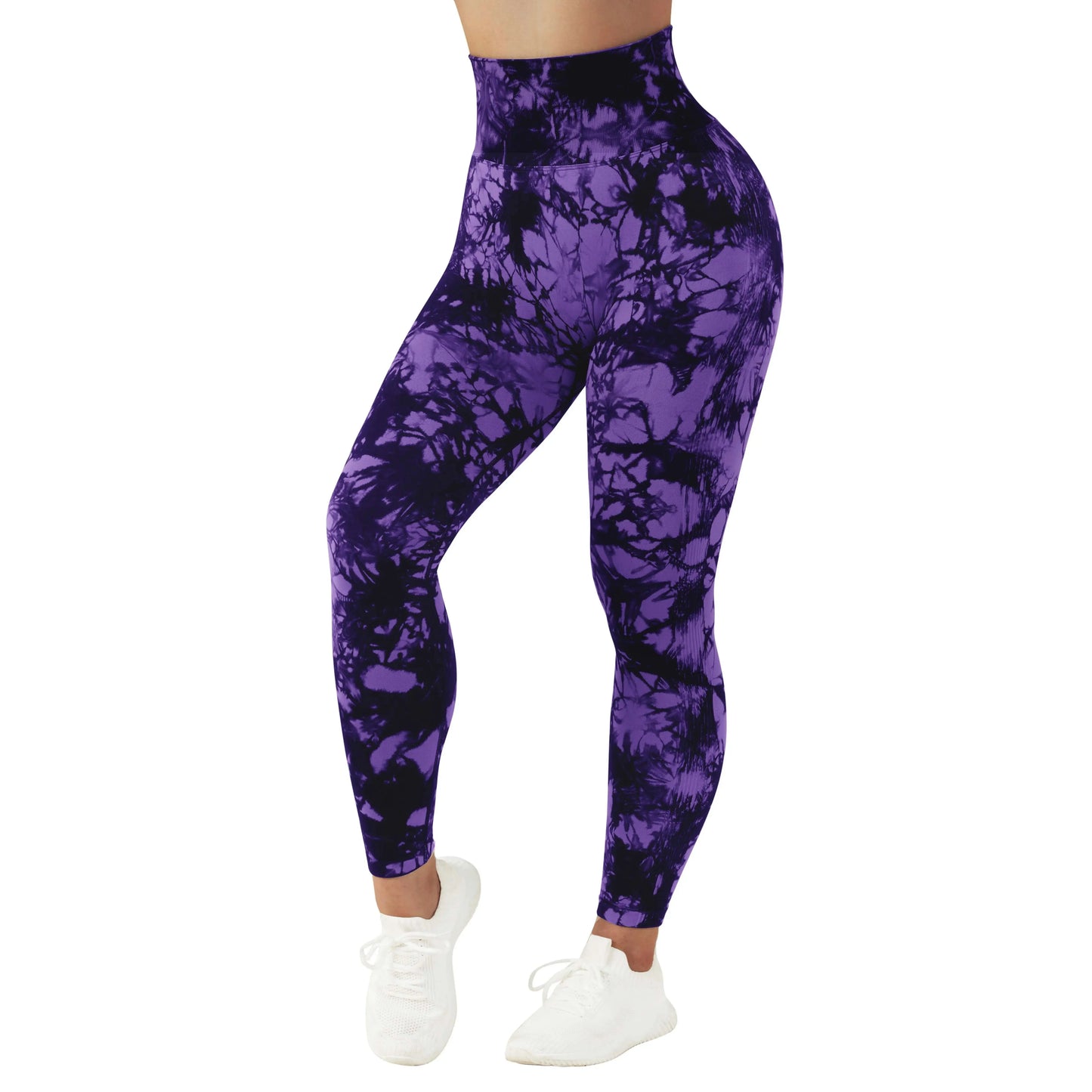 Seamless Leggings for Women Fitness Yoga Pants High Waist Tie Dye Legging Workout Scrunch Butt Lifting Sports Gym Tights Woman Js