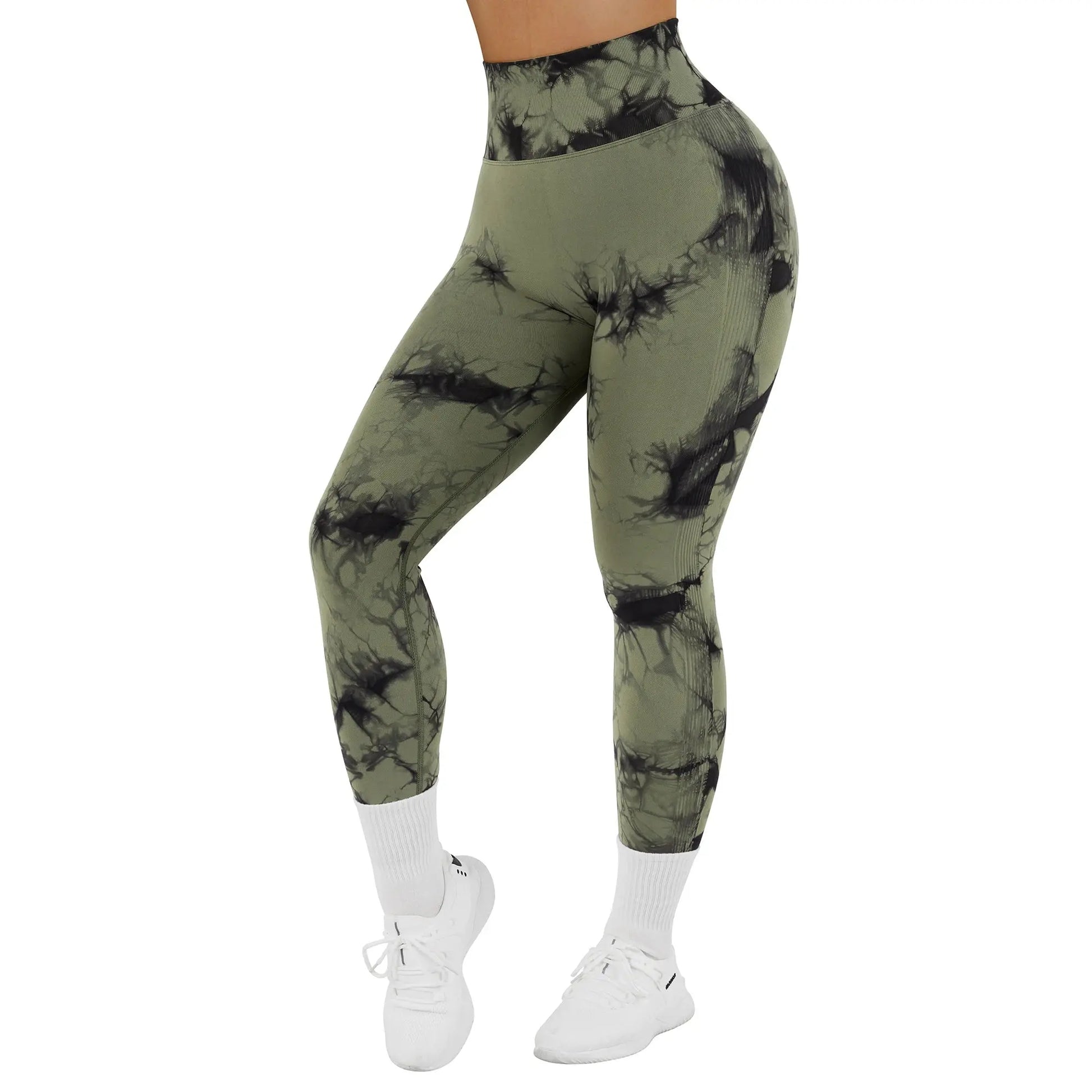 Seamless Leggings for Women Fitness Yoga Pants High Waist Tie Dye Legging Workout Scrunch Butt Lifting Sports Gym Tights Woman Js