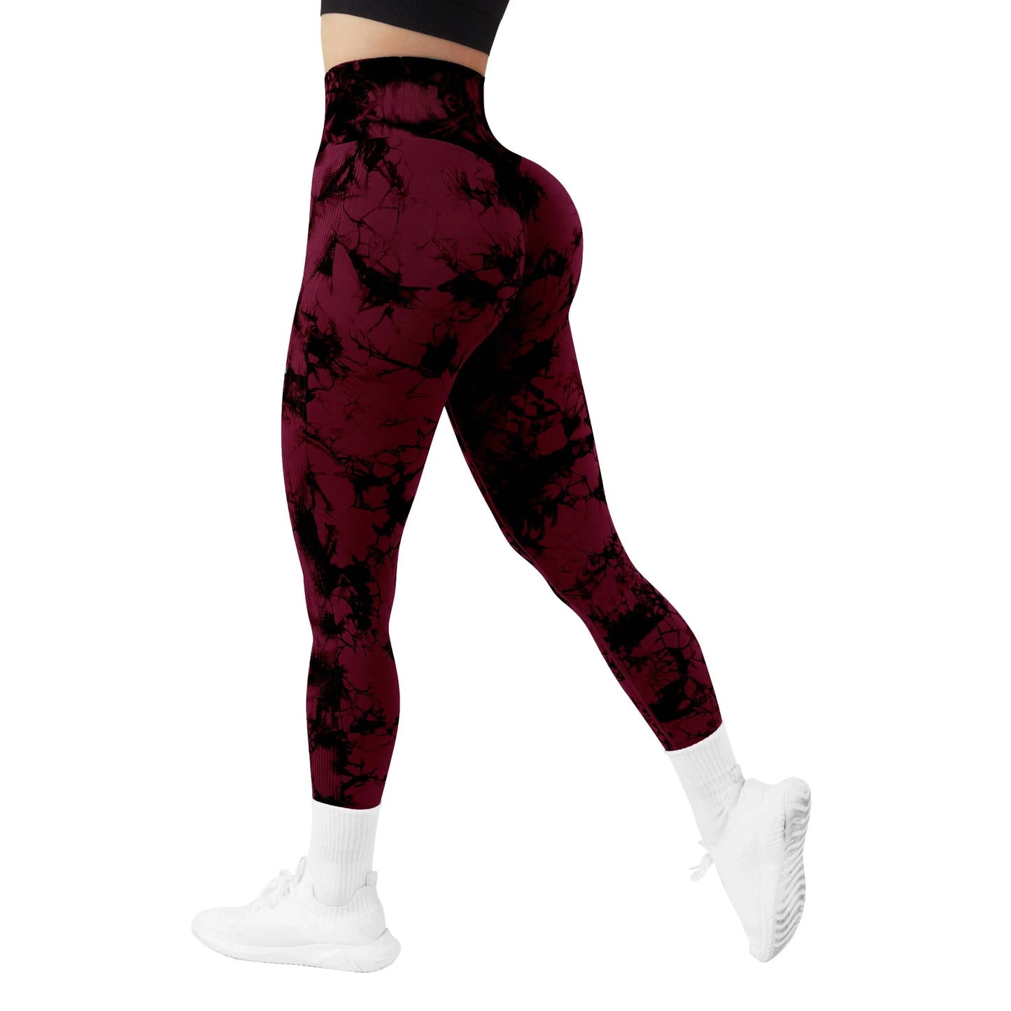 Seamless Leggings for Women Fitness Yoga Pants High Waist Tie Dye Legging Workout Scrunch Butt Lifting Sports Gym Tights Woman Js